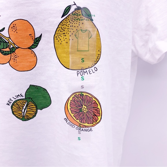 NEW Dip Women’s Basic Short Sleeve Fruit Graphic T-Shirt Size Small - Picture 7 of 10